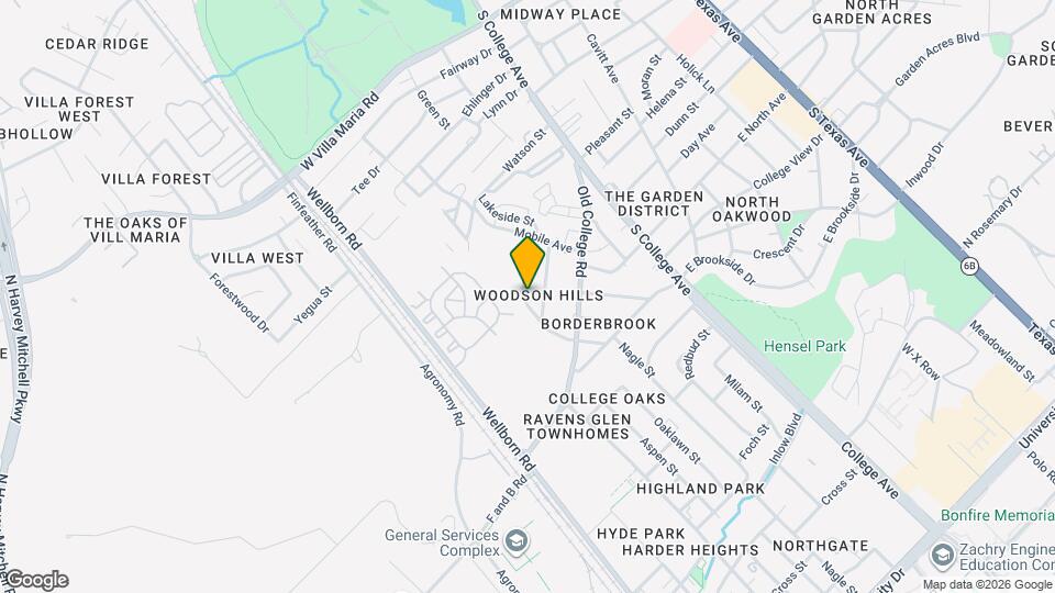 3923 Olive St, Unit B Map and Location Details