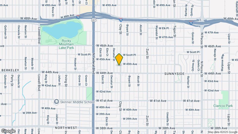 4435 Clay St Map and Location Details