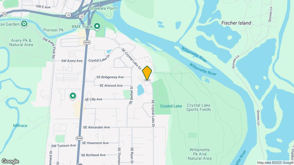 1680 SE Crystal Lake Dr Map and Location Details