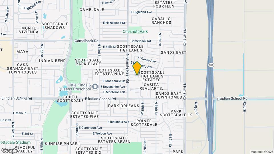 4226 N 84th Pl Map and Location Details