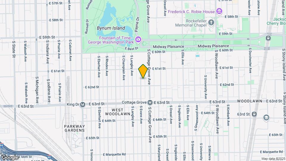 6143 S Evans Ave Map and Location Details