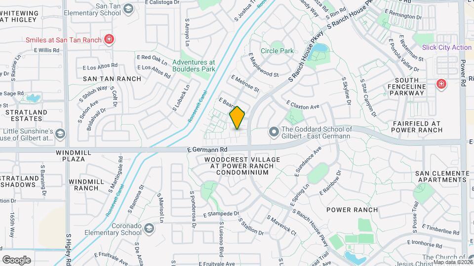 3884 E Santa Fe Ln Mapa y Detalles de la Ubicación