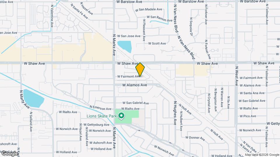 2567 W Fairmont Ave Map and Location Details