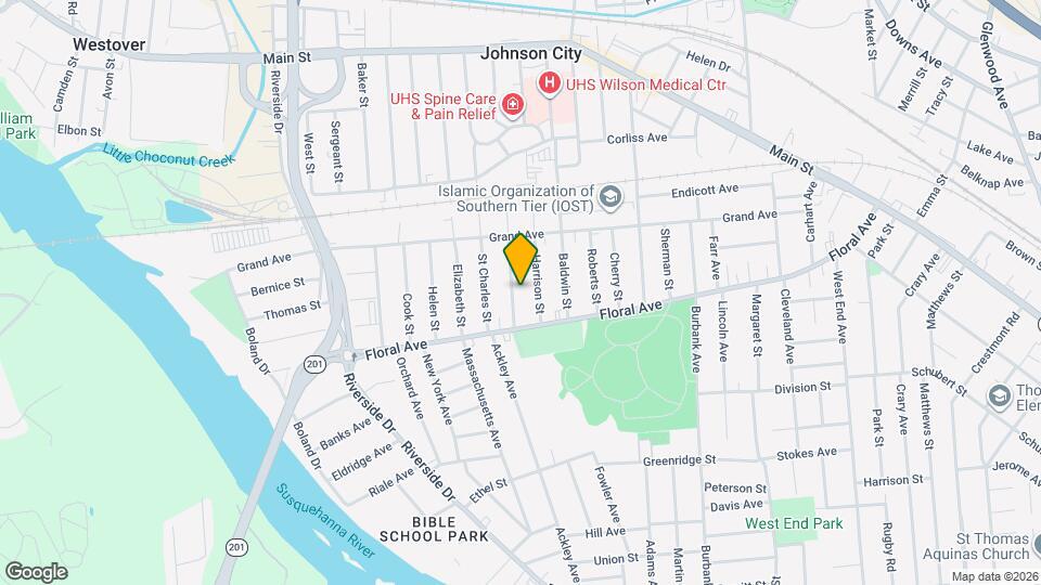 223 Hudson St Map and Location Details