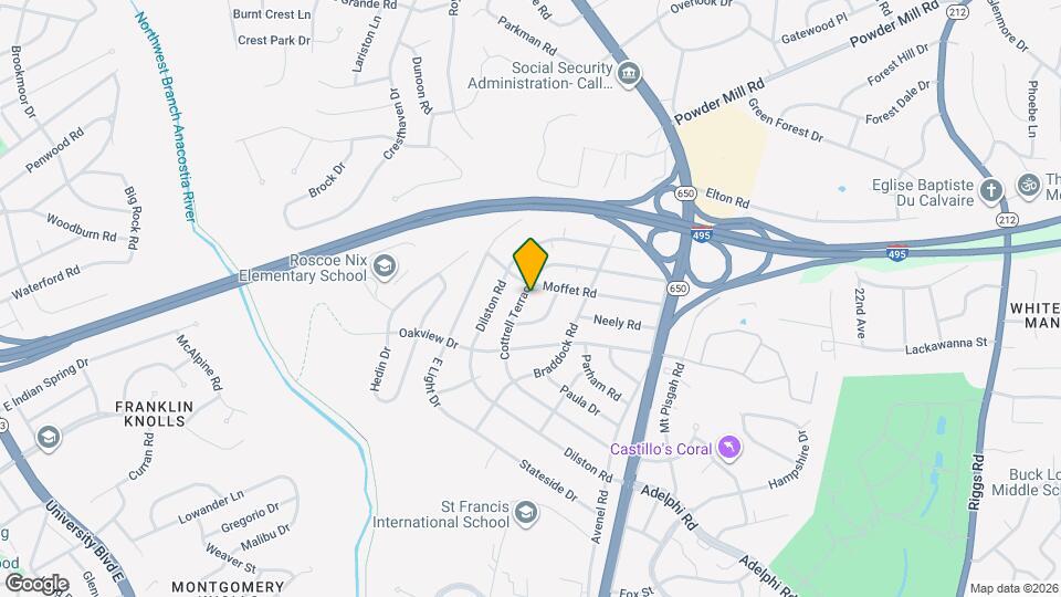 9813 Cottrell Terrace Map and Location Details