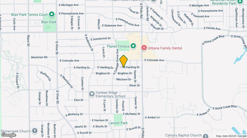 1201 E Harding Dr Map and Location Details