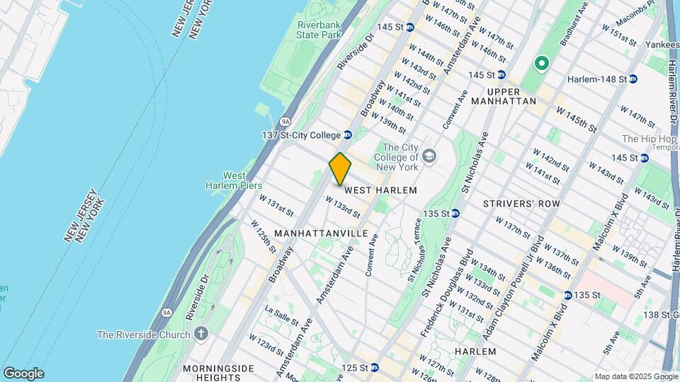 524 W 134th St Map and Location Details