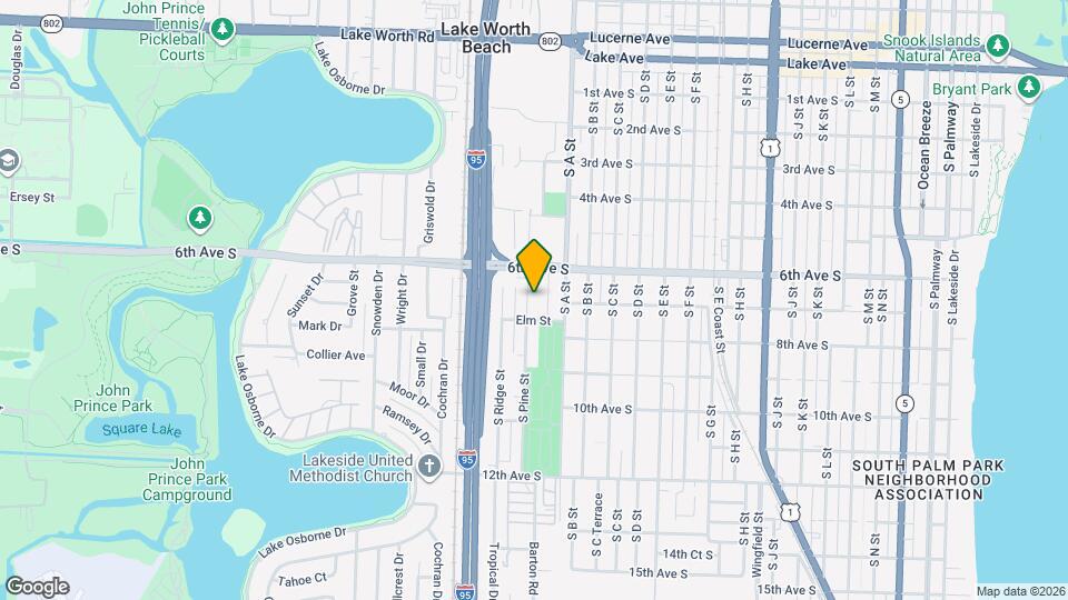 624 S Pine St Mapa y Detalles de la Ubicación