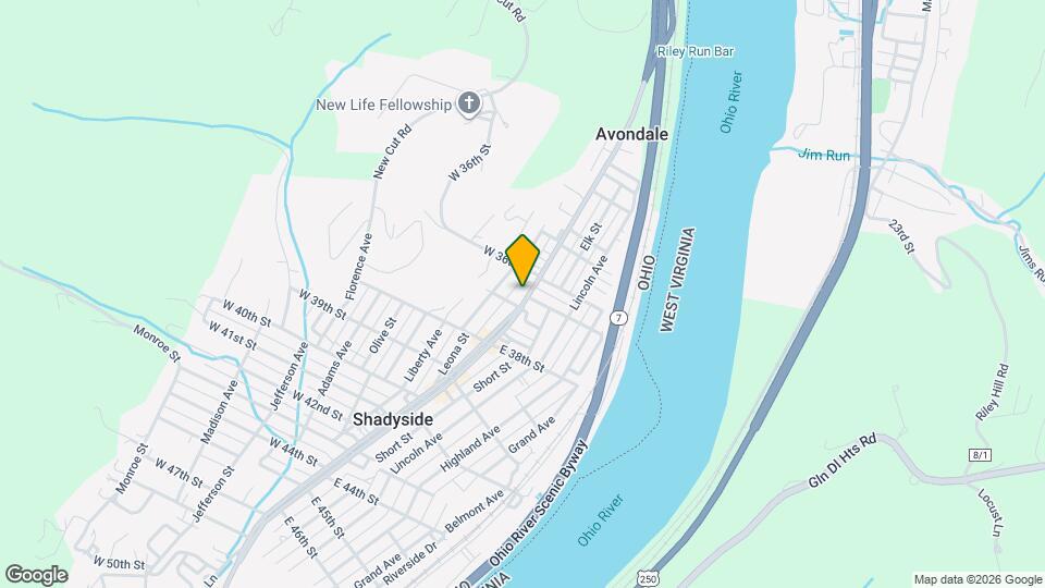 3641 Central Ave Map and Location Details
