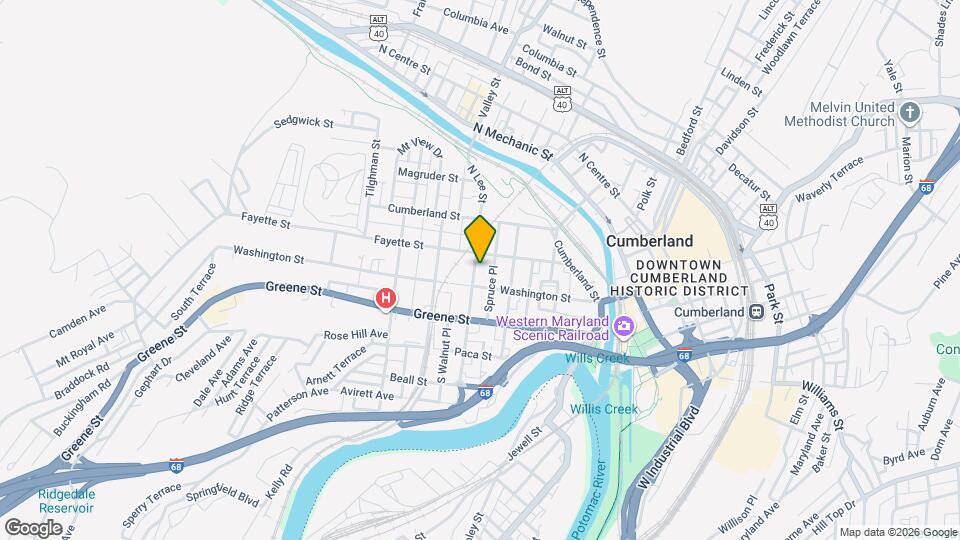 15 N Lee St Map and Location Details