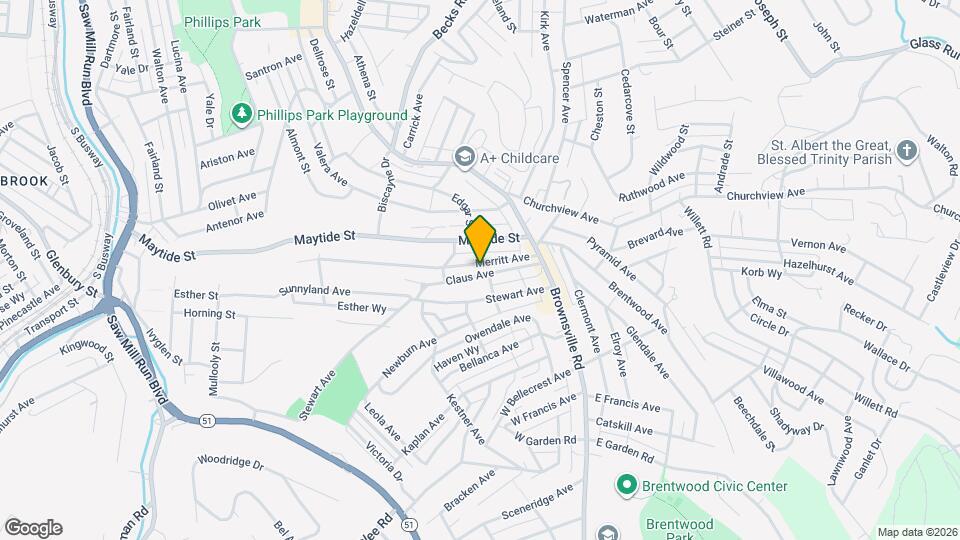 103 Merritt Ave Map and Location Details