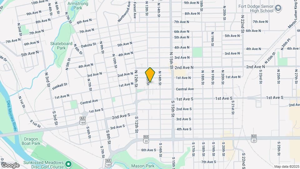 15 N 13th St Map and Location Details