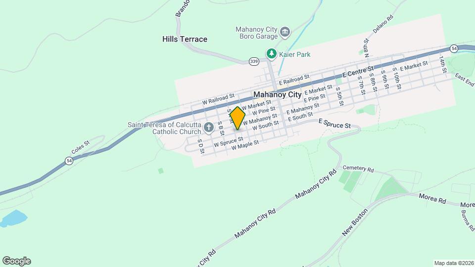 330 W South St Mapa y Detalles de la Ubicación