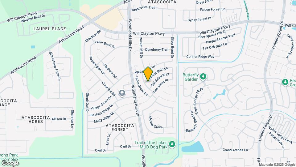 4106 Forest Rain Ln Mapa y Detalles de la Ubicación