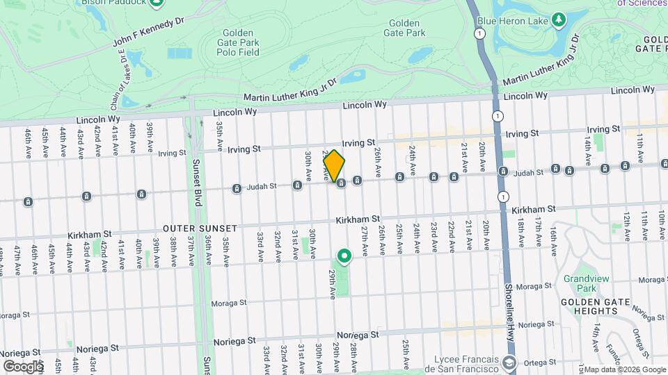 2337 Judah St Map and Location Details