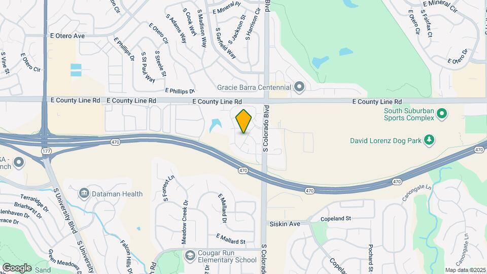 8437 S Thunder Ridge Way Map and Location Details