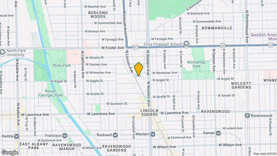 5015 N Lincoln Ave, Unit 3N Map and Location Details