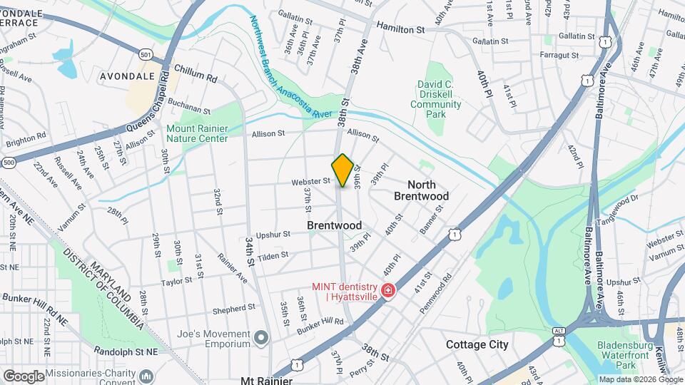 4409 38th St Map and Location Details