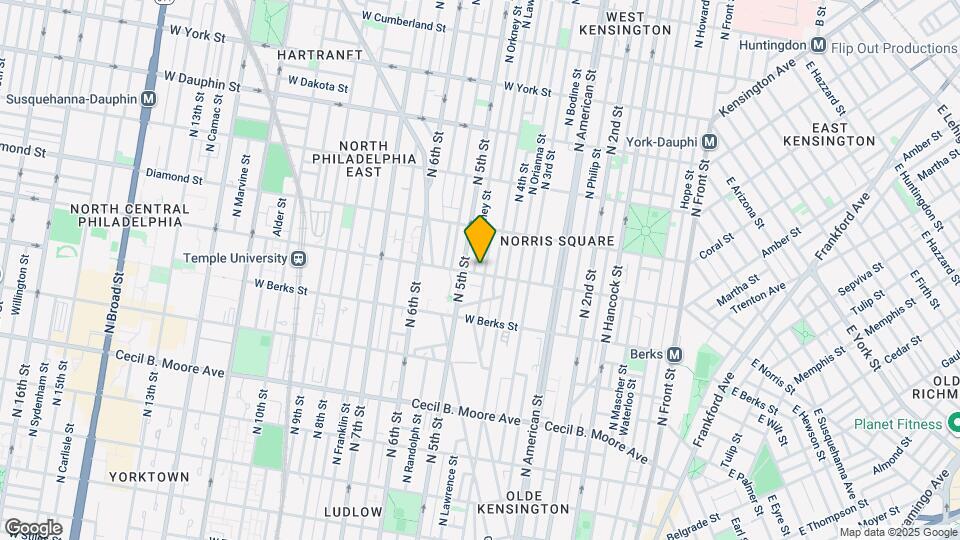 427 W Norris St Map and Location Details