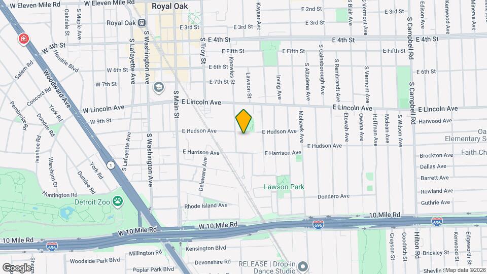 510 E Hudson Ave Map and Location Details