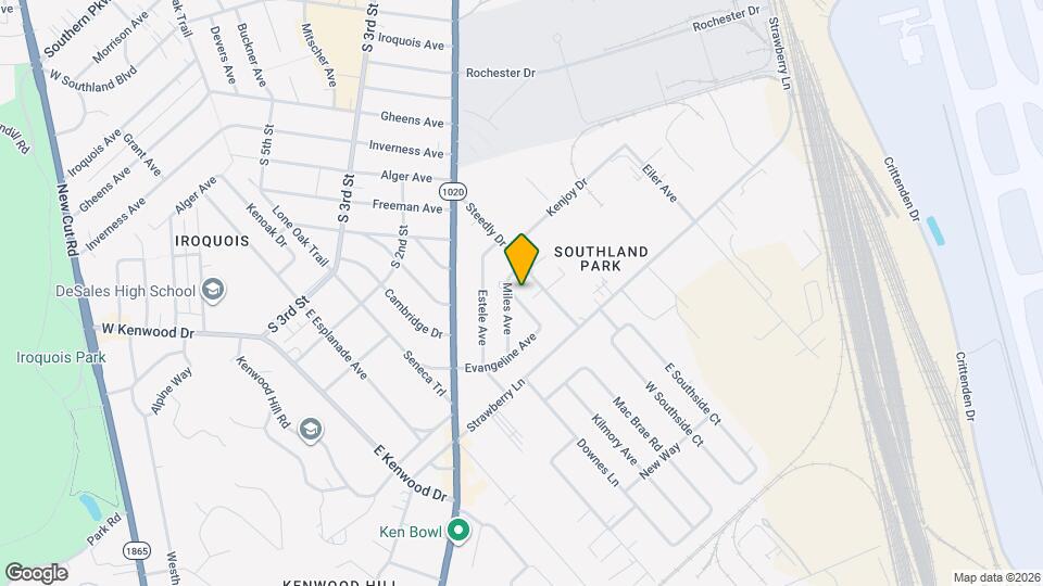 6509 Evangeline Ave Map and Location Details