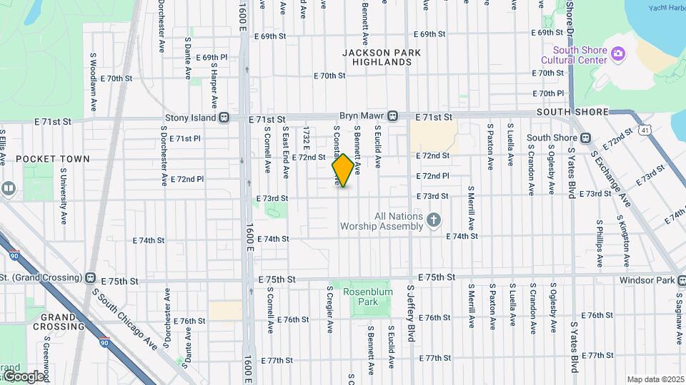 7259 S Constance Ave, Unit Apt 2 Map and Location Details
