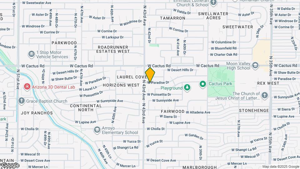4221 W Paradise Dr Map and Location Details