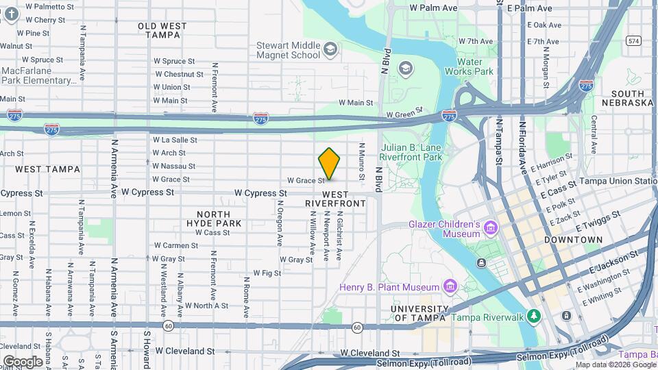 1114 W Grace St Map and Location Details