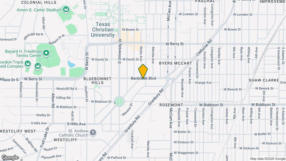 2809 Benbrook Blvd Map and Location Details