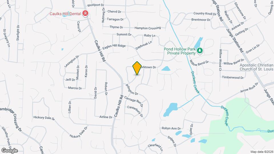 1126 Yorktown Dr Map and Location Details