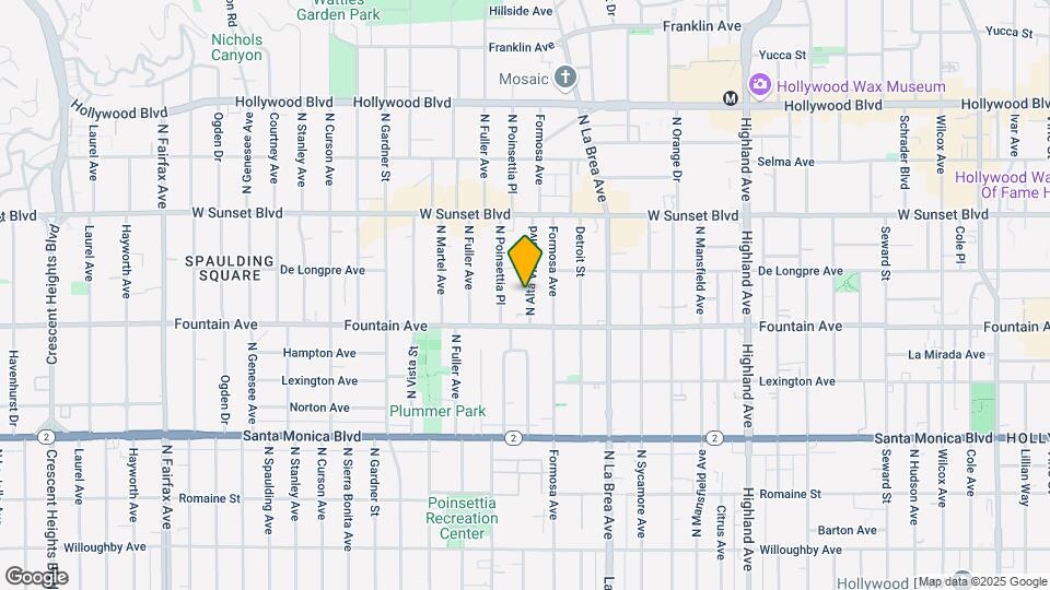 1327 N Alta Vista Blvd Map and Location Details