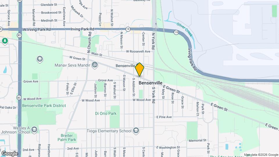 114 W Green St, Unit 1 Bedroom Map and Location Details