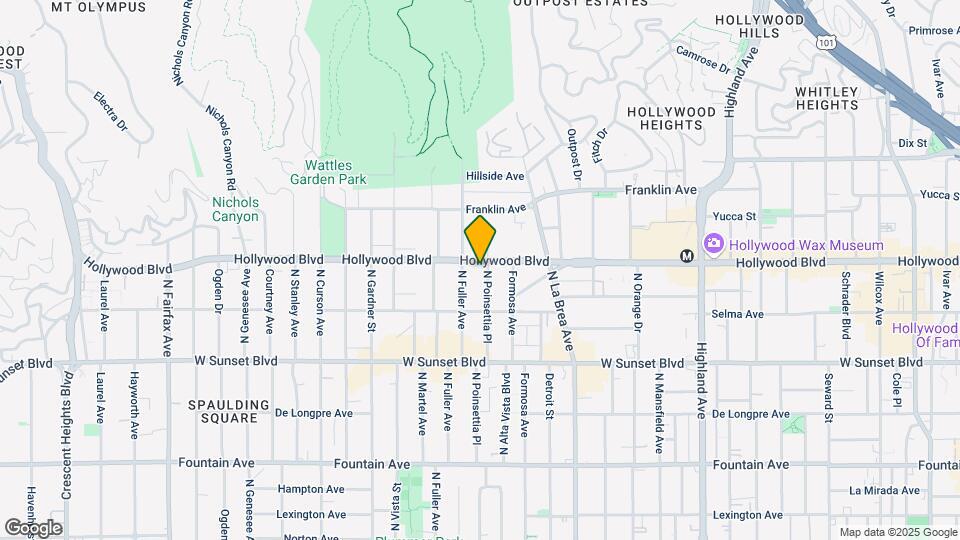 7254 Hollywood Blvd Mapa y Detalles de la Ubicación