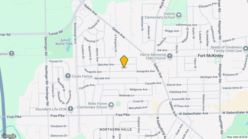 4151 Annapolis Ave Map and Location Details