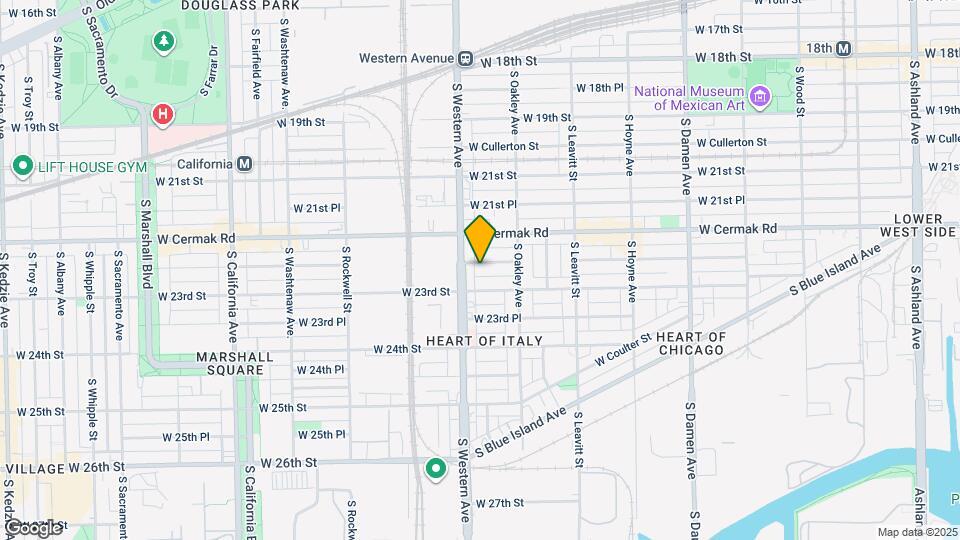 2341 W 22nd Pl, Unit Unit 3 Map and Location Details