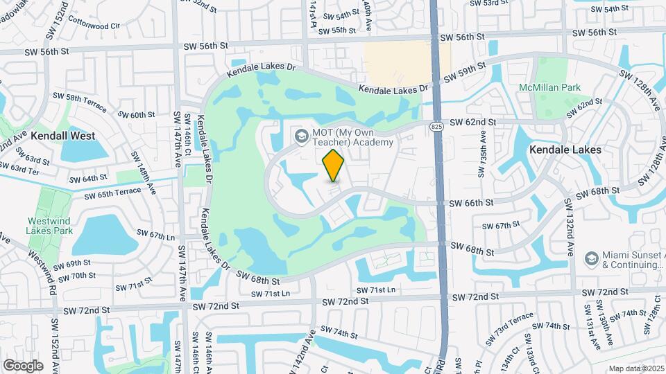 13953 Kendale Lakes Cir, Unit # 602B Map and Location Details