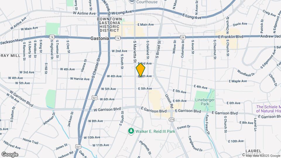 107 E 4th Ave Map and Location Details