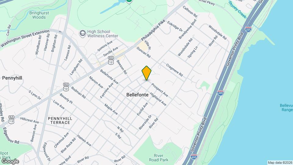 1210 Rosedale Ave Map and Location Details