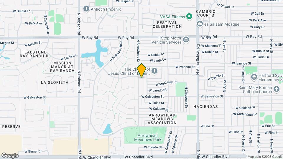715 N Arrowhead Dr Map and Location Details