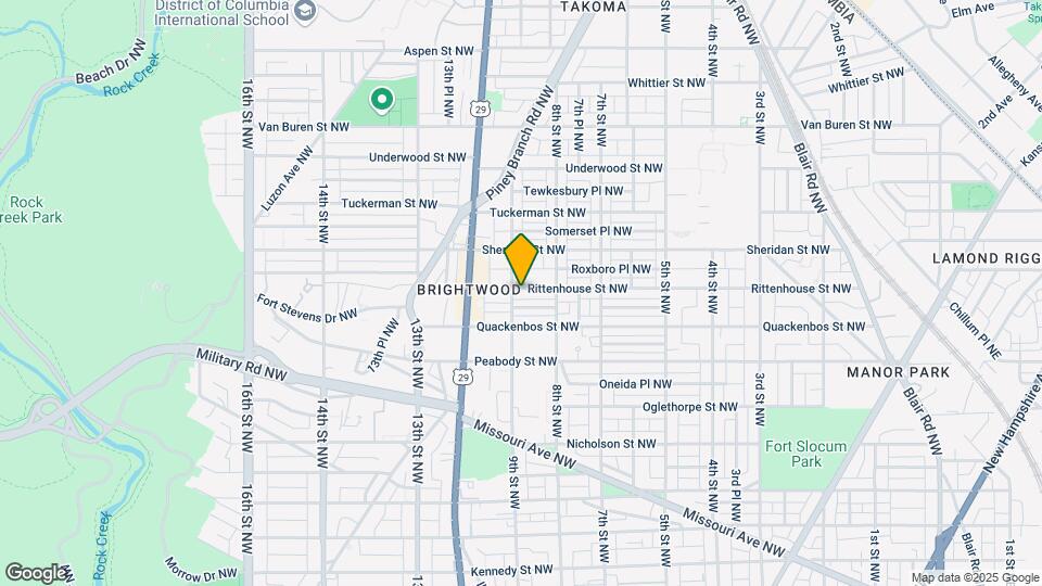 832 Rittenhouse St NW Map and Location Details