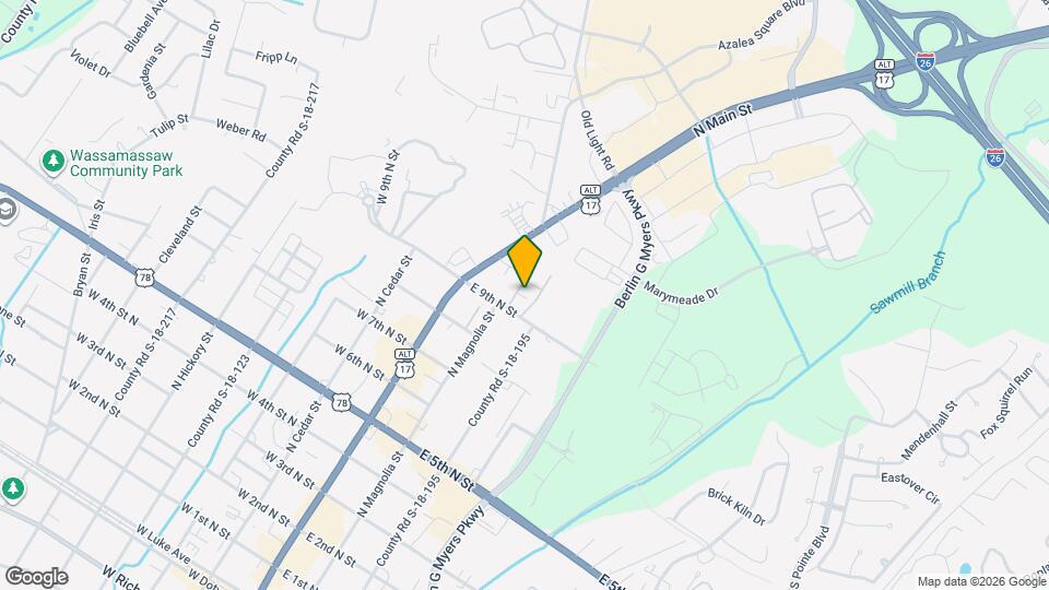 255 E 9th N St Map and Location Details