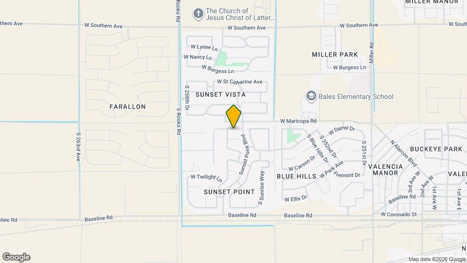 25673 W Northern Lights Way Map and Location Details