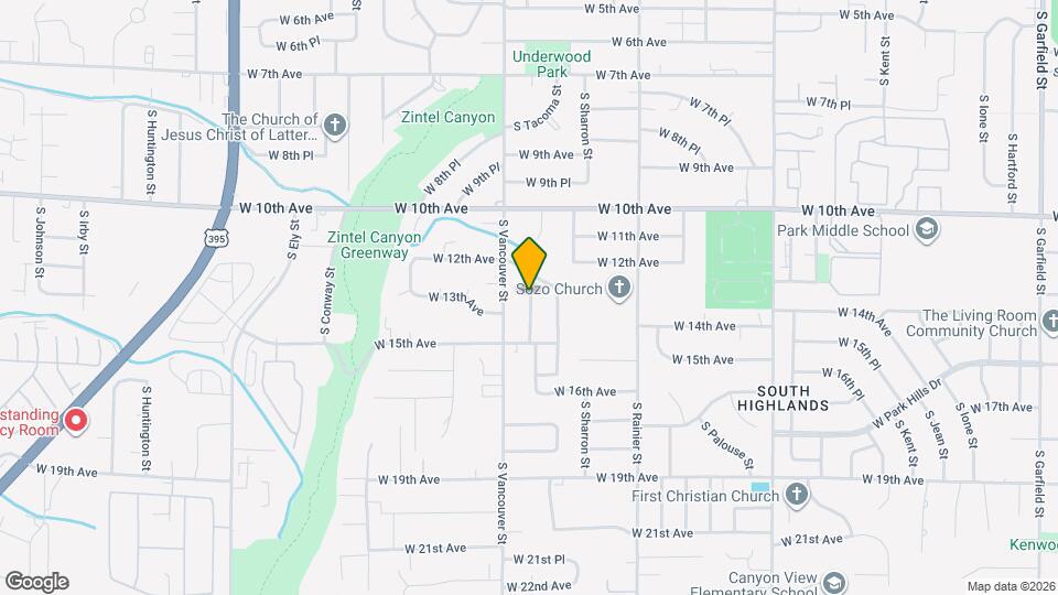 1008 S Underwood St Map and Location Details