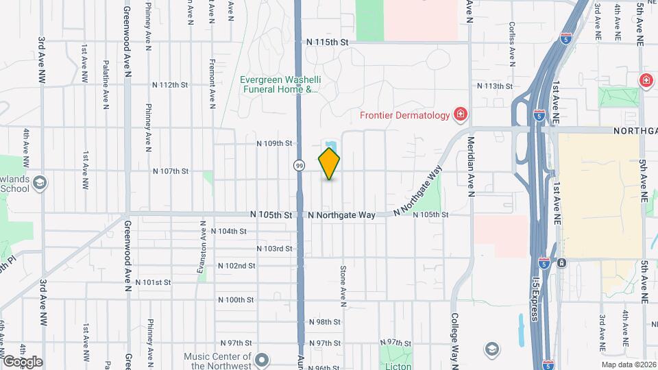 10546 Midvale Ave N Map and Location Details
