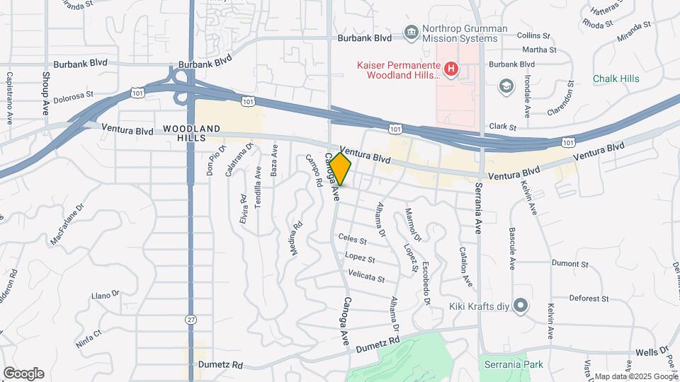 5246 Canoga Ave Map and Location Details