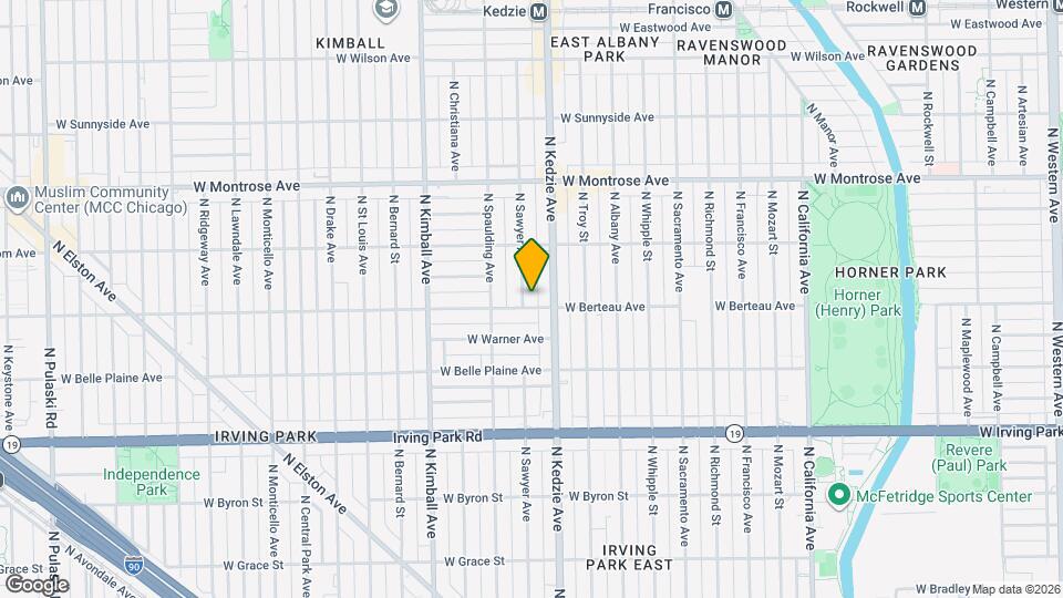 4207 N Sawyer Ave Map and Location Details