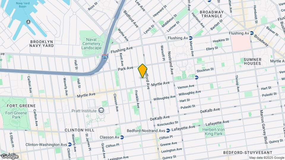 109 Skillman St Map and Location Details