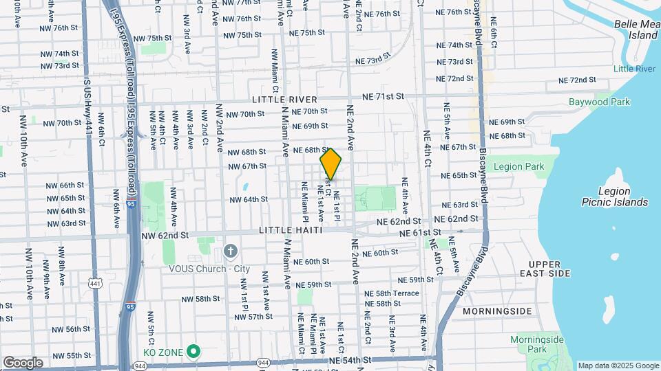 131 NE 64th Terrace Map and Location Details