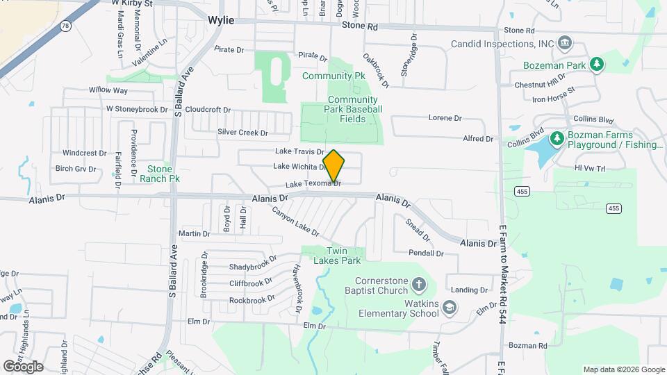 314 Lake Texoma Dr Map and Location Details