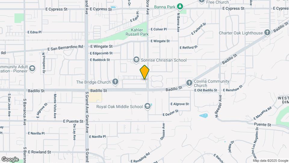 Covina Gardens Apartments Map and Location Details
